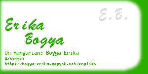 erika bogya business card